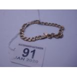 Broken 9ct GOLD h/m bracelet 10 grams