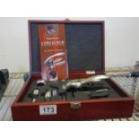 Boxed and un-used wine bottle and opening kit,