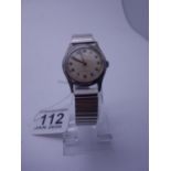 ROLEX PRECISION a stainless steel vintage Rolex watch, marked on dial shock resisting, mechanical