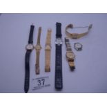 7 x assorted ladies watches including 2 x Seiko, 1 x Tissot est 30-60