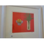 Framed & Glazed limited edition print 3/150 by a Scottish artist, Jamenson, fruit and flowers