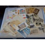 Early First Day Covers various Countries and a small amount of postcards,