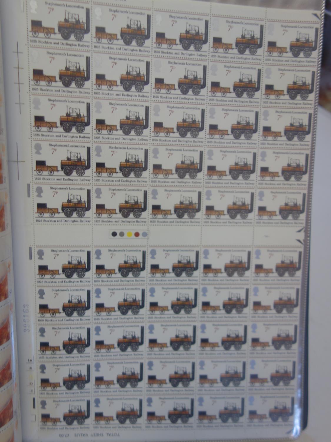 British stock sheet of stamps, 8 x albums A4 size each one containing an amount of various - Image 8 of 21