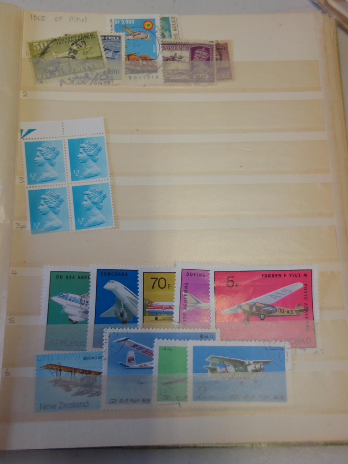 Stock sheets of English stamps, and 5 x albums containing English stock stamps - Image 8 of 20