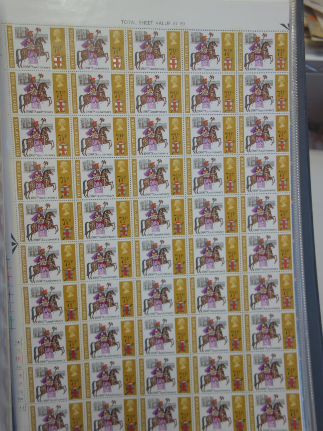 British stock sheet of stamps, 8 x albums A4 size each one containing an amount of various - Image 12 of 21