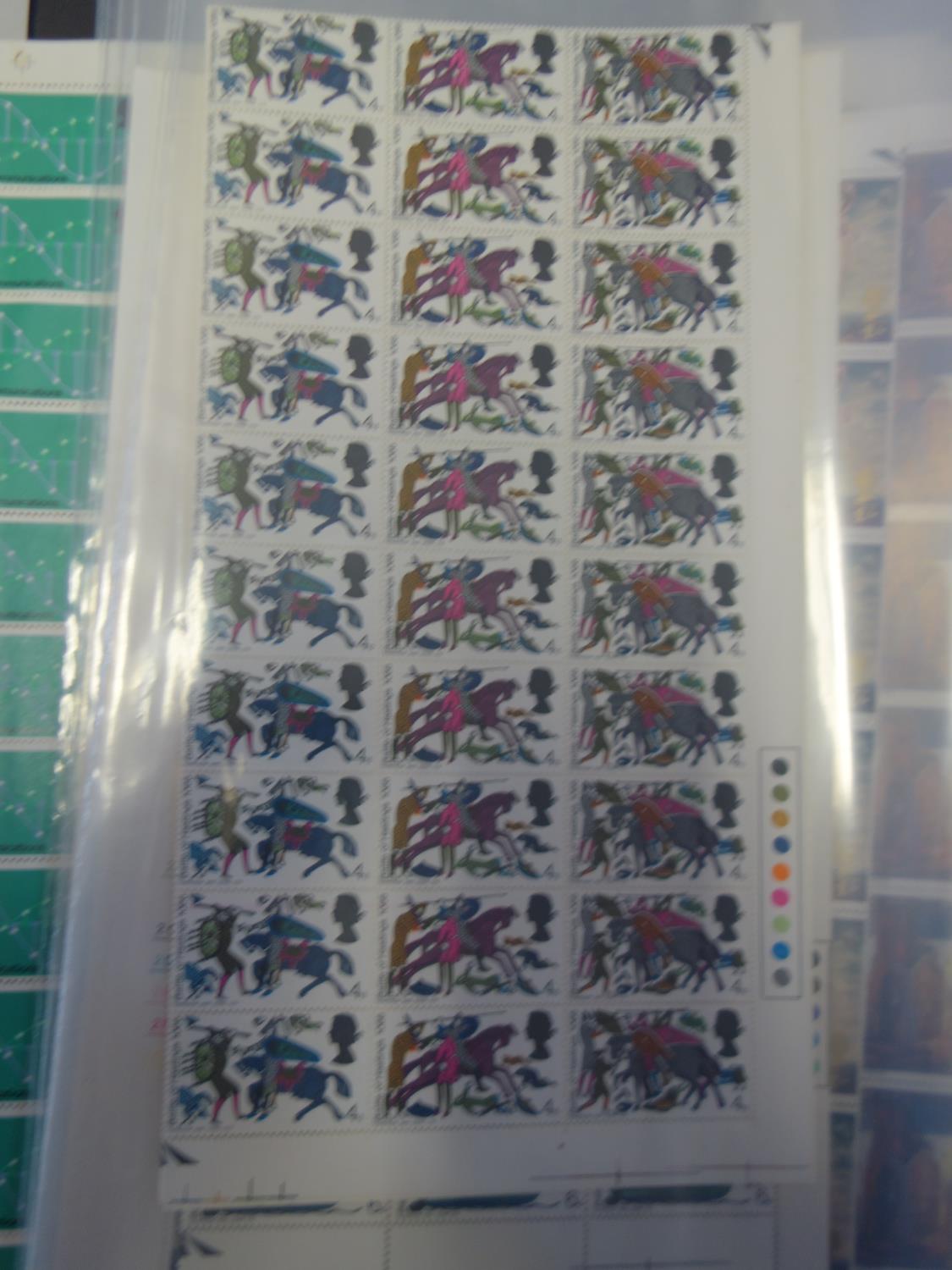 British stock sheet of stamps, 8 x albums A4 size each one containing an amount of various - Image 5 of 21