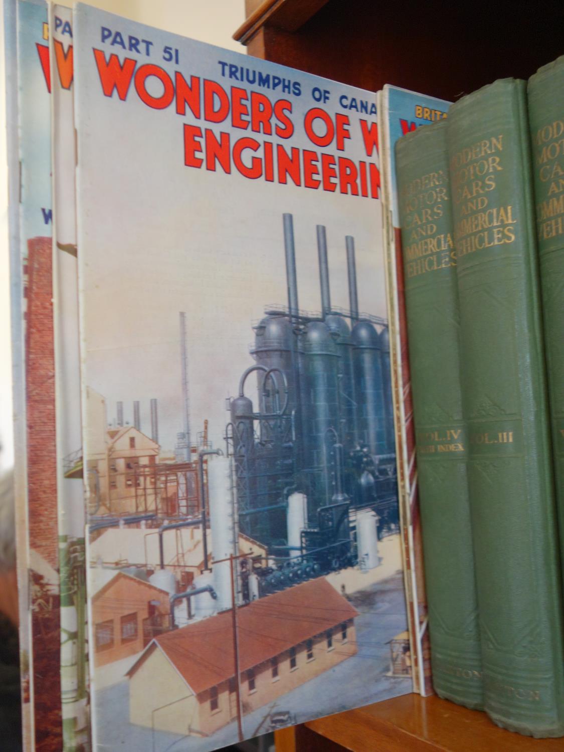 Modern Motorcars and commercial vehicles 4 x volumes, Wonders of the World Engineering magazines, - Image 3 of 4