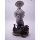 Lladro The Pot Seller, 12" tall