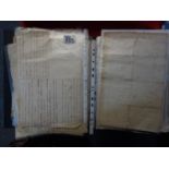 Folder containing an amount of hand written letters,