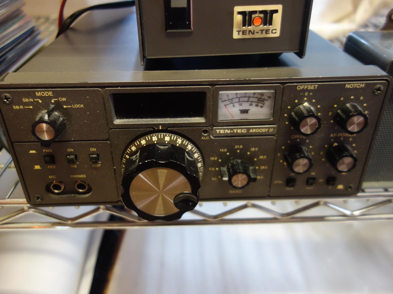 amateur Radio, model TEN TEC ARGOS 2 with power pack, and separate small speaker, manual and - Image 3 of 6