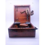 Mahogany cased Vintage Sextant, makers Waymauth Cooke Naval Rangefinder, Mark 2 model No;697 with