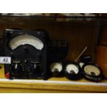 Model Avometer No:8 MK4 metre in good condition with operating instructions and 4 other similar