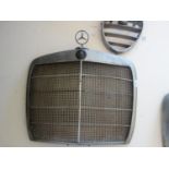 Vintage Mercedes Car front Grill, 1940's with Mascot and Car Badge