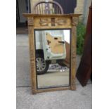 19 th Century Empire inspired mirror 3' tall x 20" wide in need of restoration