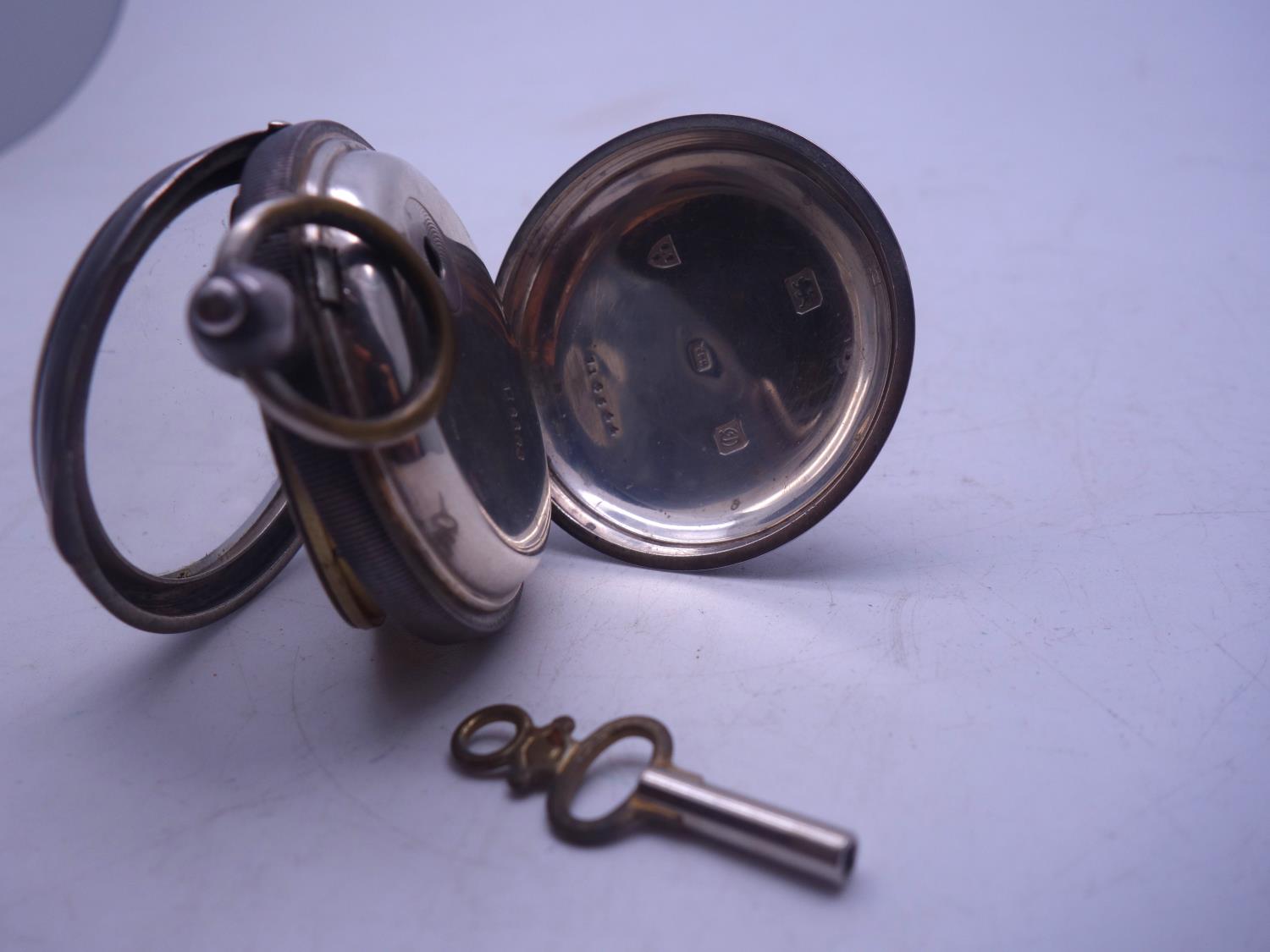 19th century cased pocket watch, dial marked The Express English Lever by G G Graves of Sheffield, - Image 3 of 5