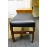 1970's telephone table with seat to the side, makers mark Myer 33" long 16" tall and a similar