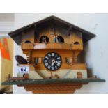 Cuckoo Clock for spares or repairs, no pendulum and only 2 weights