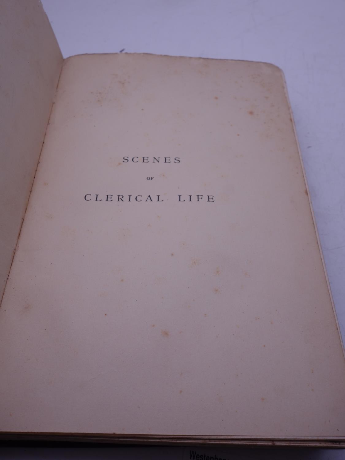 George Elliott, 1899 edition Scenes of Clerical Life, illustrated edition and a hard bound copy of - Image 5 of 14