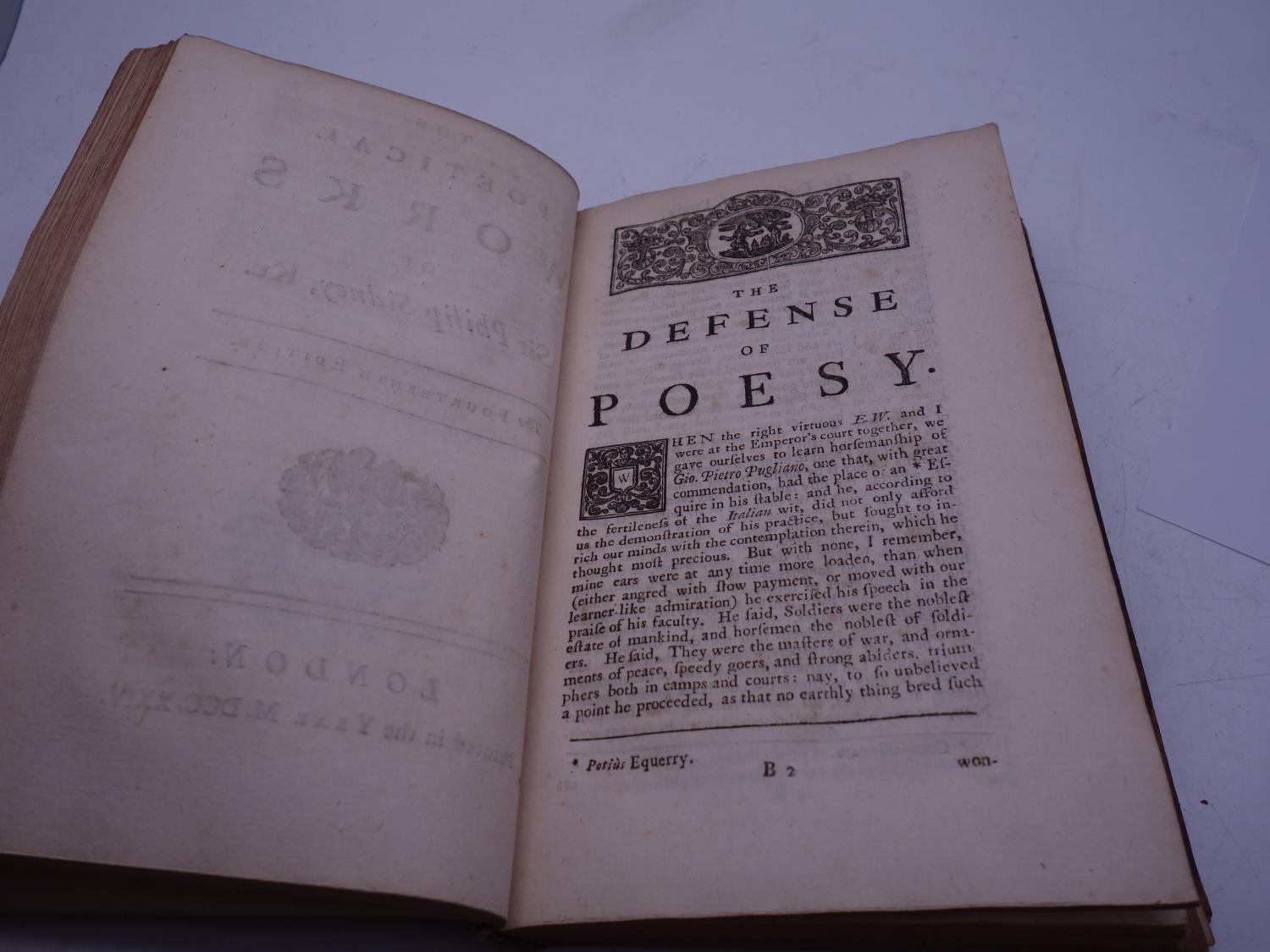 Single copy of the Works of the Honourable Sir Philip Sidney volume 3, published London 1633, The - Image 4 of 8