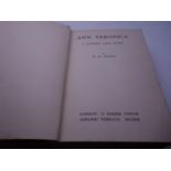 H G Wells, First Edition Ann Veronica, burgundy cover, published T Fisher Unwin 1909