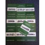 10 x copies of Profile Publications for Sports cars including Mercedes 300 SLR, type 35 Bugatti, and
