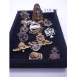 Amount of Military badges varying regiments, 15 items