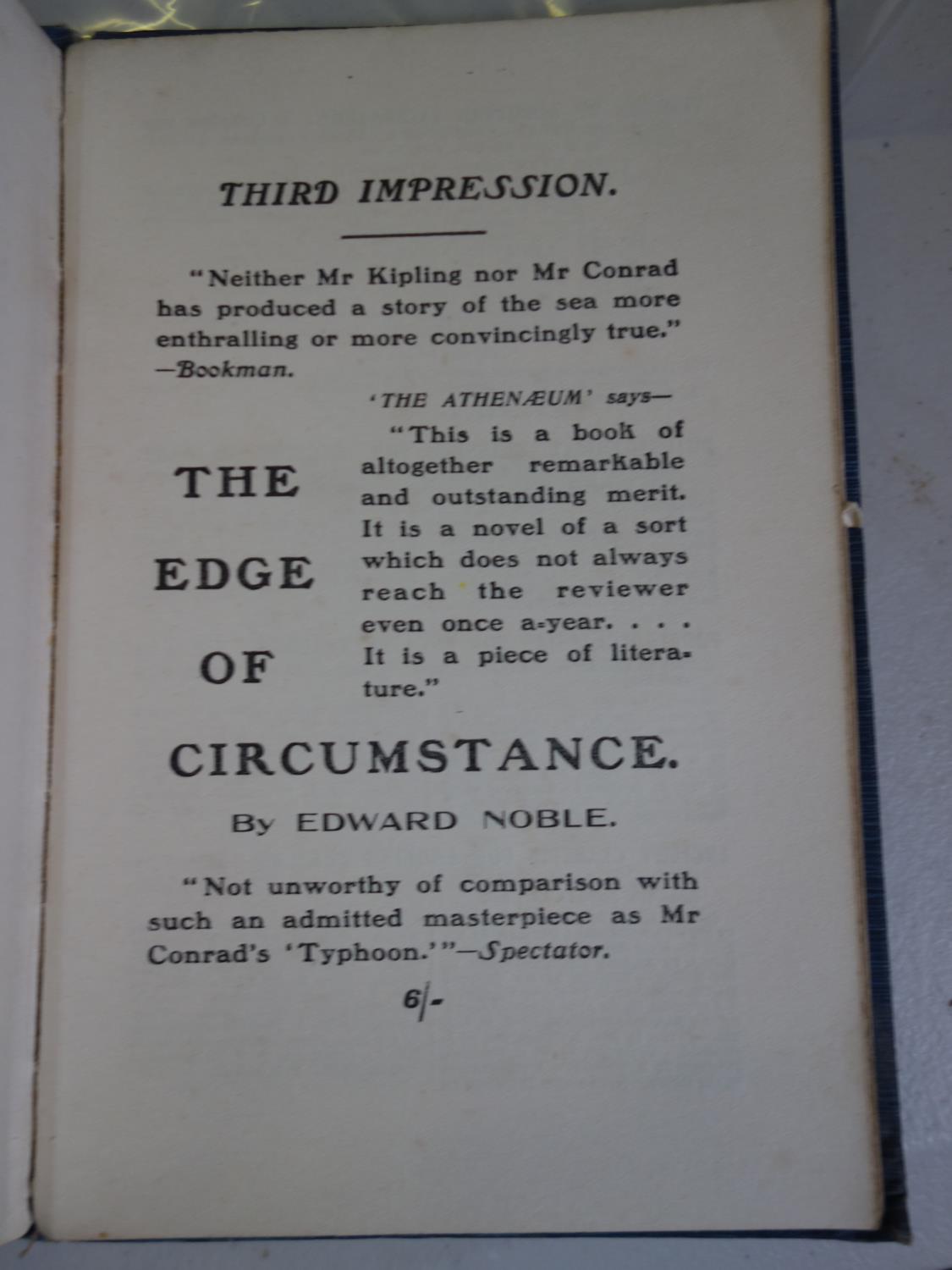 E.M.Forster, Were Angles Fear to Tread, First Edition hard back publishers William Blackwood & Sons - Image 6 of 9