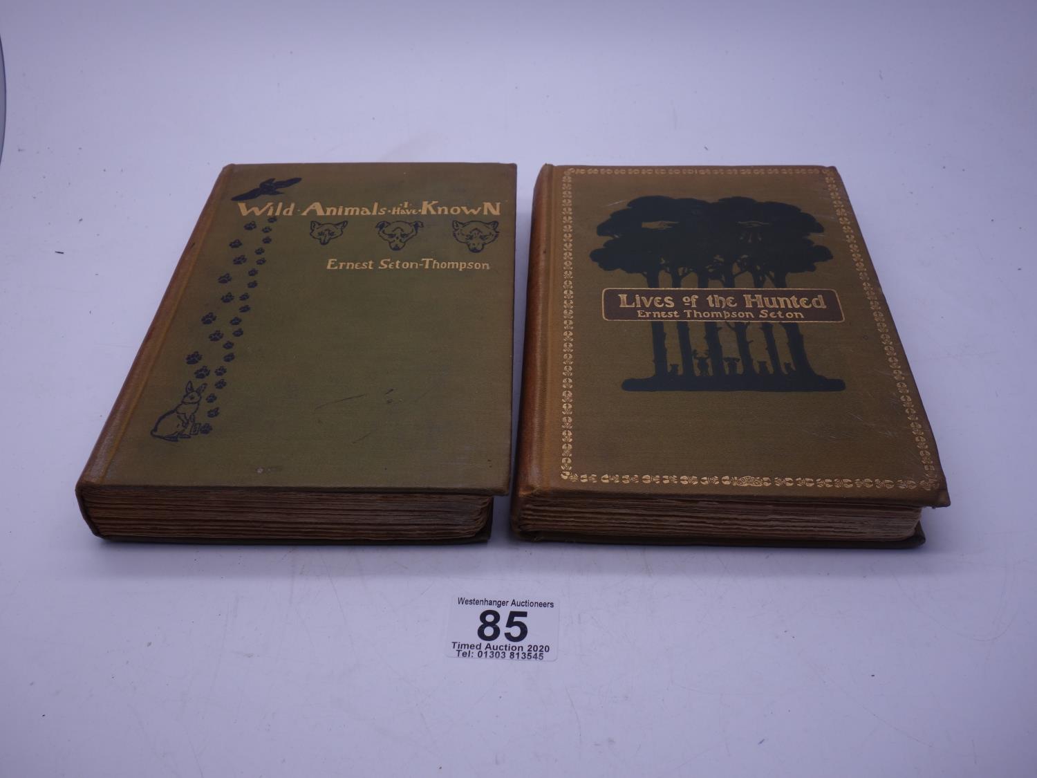 Ernest Thompson Seton, a First Edition.Wild Animals I have Known, published London 1900