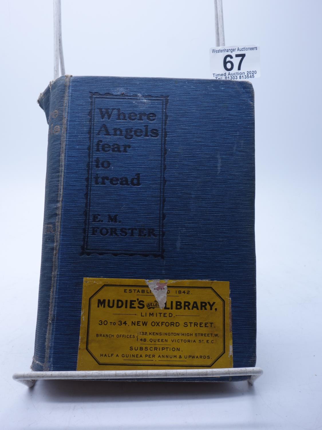 E.M.Forster, Were Angles Fear to Tread, First Edition hard back publishers William Blackwood & Sons - Image 2 of 9