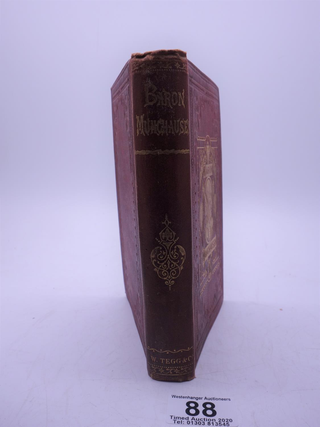 George Cruikshank, hard back edition with 23 coloured engravings, Baron Munchausen, published Tegg & - Image 4 of 6