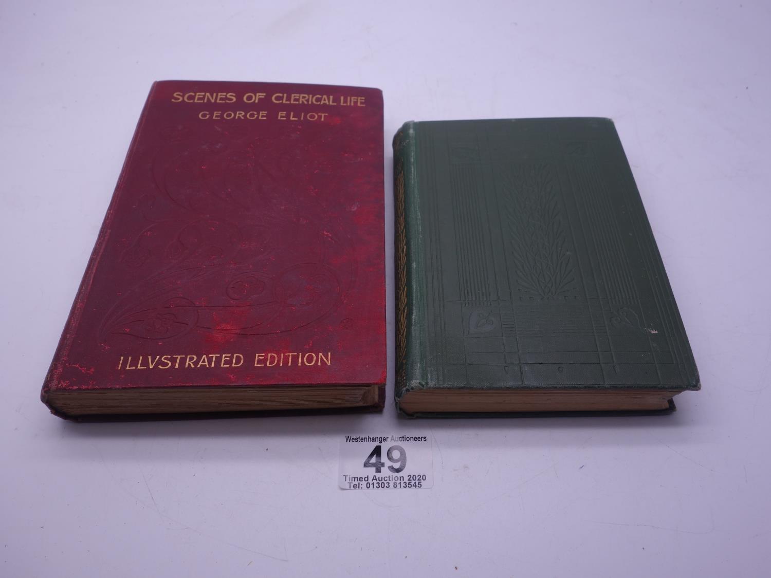 George Elliott, 1899 edition Scenes of Clerical Life, illustrated edition and a hard bound copy of - Image 11 of 14