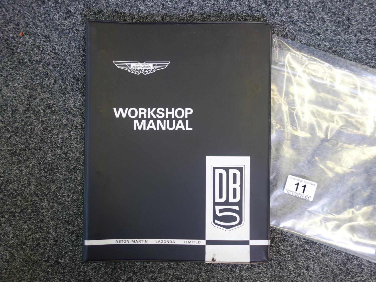 Aston Martin DB5 an original workshop manual, parts and service details, published AML Limited 1968