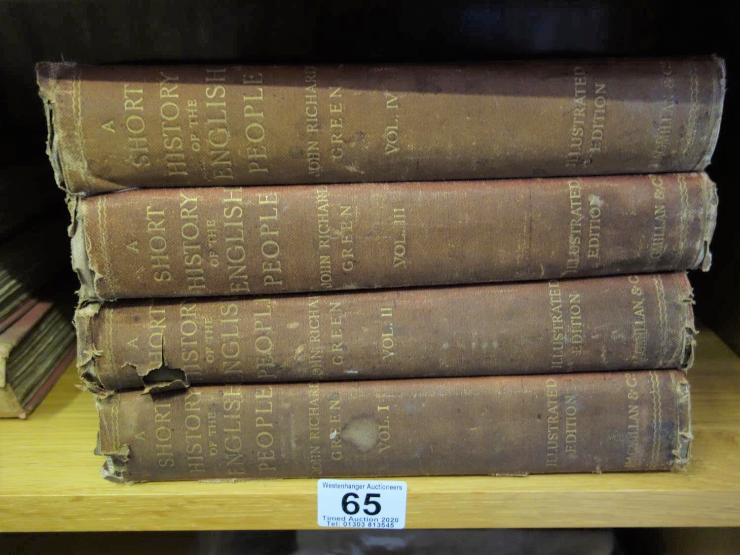 Short History of The English People, 4 x volumes, published McMillan & Co 1893, illustrated - Image 5 of 7