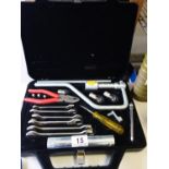 ,Daimler Cars, 1960's? complete tool kit with spanners, tyre pressure, spare light bulbs