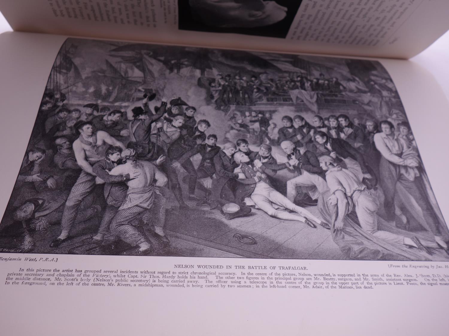 Hard back copy of Nelson and His Times, A4 size the front cover detached but present, published by - Image 6 of 10