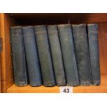 Henry James, 7 hard backed books published by Heinemann in similar blue hard backed covers, to