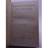 Rudyard Kipling, Captains Courageous, hard bound copy published by Macmillian & Co, a re-printed