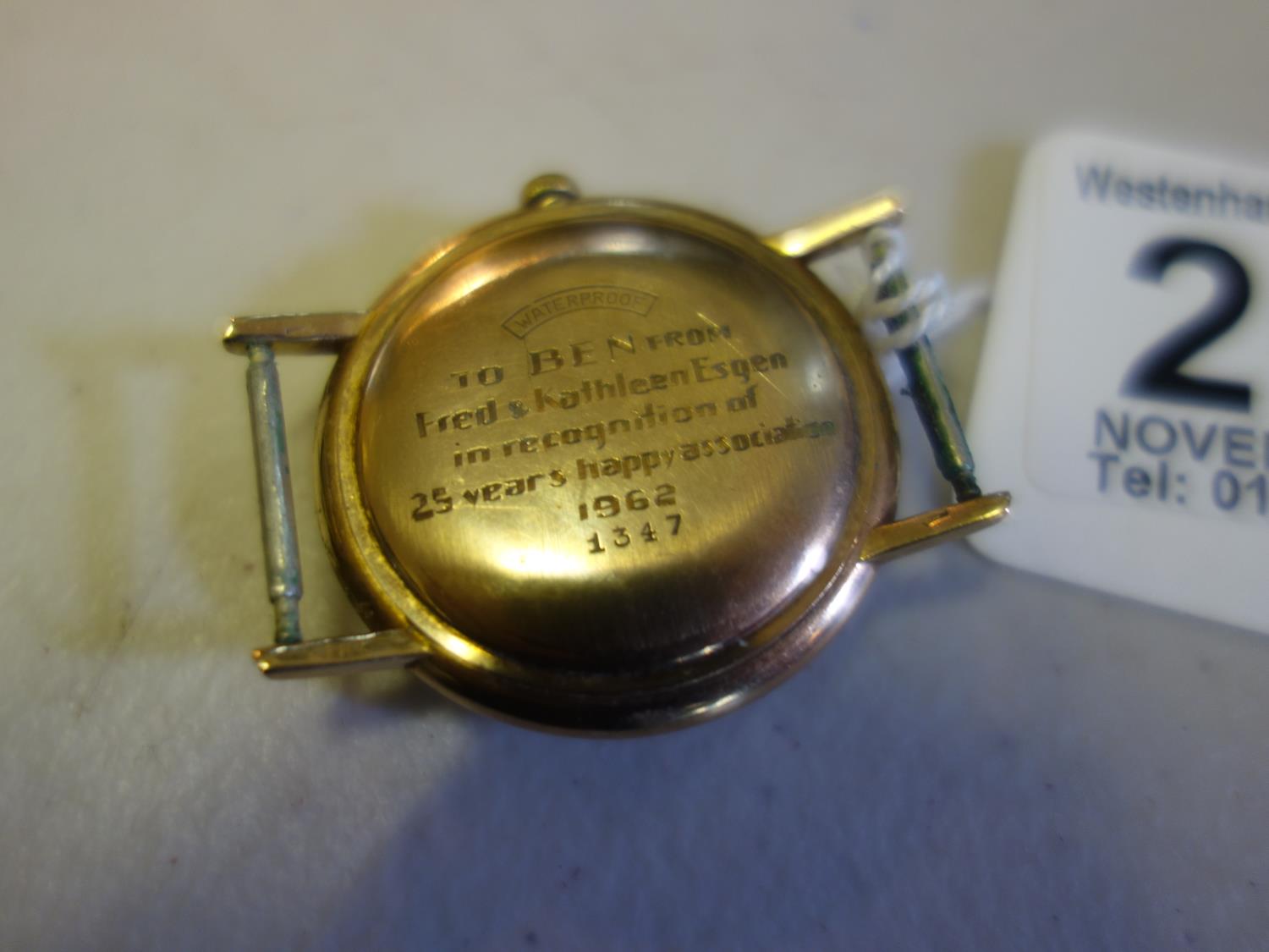 9ct gold Rotary Maximus Automatic Gent's wrist watch appears to be working - Image 2 of 2