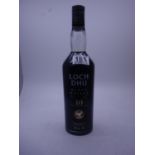 Single bottle of Loch Dhu Black Whiskey, un-opened aged 10 years