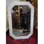 Painted Edwardian period over mantle mirror, 30" tall 20" wide,