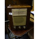 Rare and unusual vintage HMV radio with secret compartment to the back containing a record player
