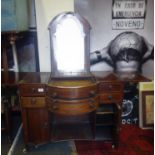 Georgian period metamorphic.Campaign Dressing chest and writing chest with original wood wash bowls