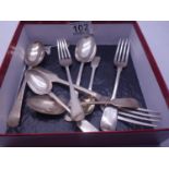 Collection of silver flat ware, 300 grams