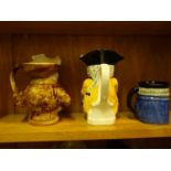 2 x 6" Toby Jugs and 1 x 4" Toby Jug