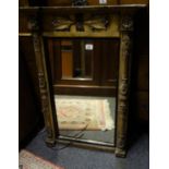 19 th century Empire inspired mirror 3' tall x 20" wide in need of restoration