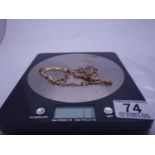 2 x small GOLD chains, 7 grams,