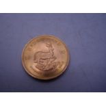 GOLD Krugerrand, 1970 near proof condition, VIEWING AVALIBLE BY APPOINTMNET ON THIS LOT