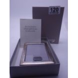 Concorde, a silver photo frame in original packaging 4" x 3" purchased whilst on Concorde