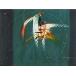 Robert FEARNE (British 20th Century) Shift - abstract, Oil on paper, Inscribed with title verso,