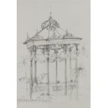 Maggie PICKERING (British b. 1940) Falmouth Pavilion, Pencil sketch, Signed and titled lower left,